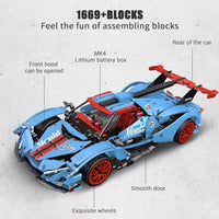Mould King 13156 Racing Car Building Blocks for Kids Age 8+ 1:10 Scale 1169pcs