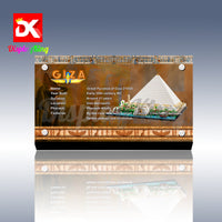 Display King - Acrylic display plaque for Lego Great Pyramid of Giza 21058