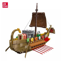 JIESTAR Building Blocks MOC 58002 Spartan Ship Construction Toys Kids Adult