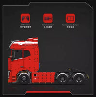 Mould King 19015+19015T FH16 Pneumatic Tractor Model Toy 4608 pcs