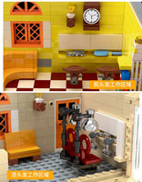 MOULD KING MOULD KING 16031 The Barber Shop In Town Building Brick 2267 PCS Set