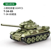 WANGE 4514 T-34-85 Medium Tank with 604 Pieces