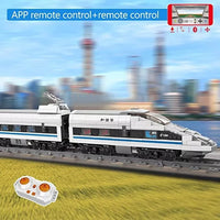 Mould King 12021 Train Railway High Speed Remote Controlled Train with Motor Kit