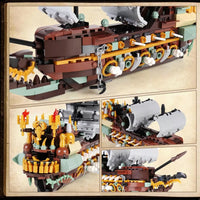 Mould King 10067 Pirates Ship in a Bottle Building Blocks Kits for Kids 2499pcs