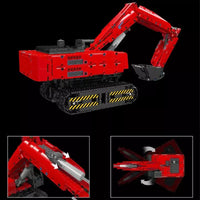 Mould King 15062 Engineering Series Mechanical Excavator Digger Dynamic Version
