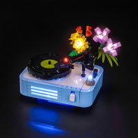 Brick Shine - Light Kit for LEGO® Record Player with Flowers 31172