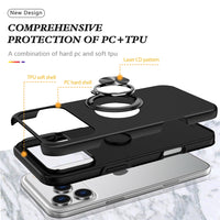 Magnetic Ring Holder Shockproof Cover Case for iPhone 17 Pro / 18 Pro