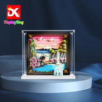 Display King -Acrylic display case with screw for LEGO® Japanese Cherry Blossom Landscape 31218