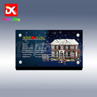 Display King - Acrylic display plaque for Lego Home Alone 21330