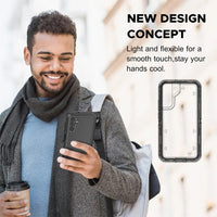 Shockproof Robot Armor Hard Plastic Case Cover with Belt Clip for Samsung Galaxy A37 5G A376B - Black