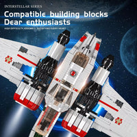 Mould King 21044 Star Plan Toy ARC-170 Starfighter Spaceship Model Large Space