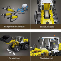 Mould King 17026 Pneumatic Loader Building Model with Motor/APP Remote 1803 PCS