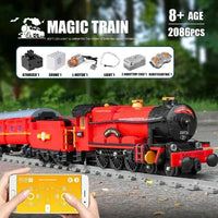Building Blocks Sets MOULD KING 12010 RC APP The Magic Train Bricks DIY Model