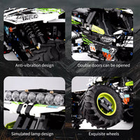 Mould King 18002 RC Climbing Car Building Kits for Boys 1879 Pcs Stem Remote Car