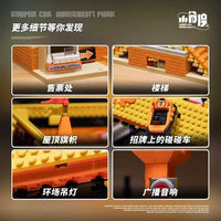 JIESTAR Small Angle JD037 Amusement Park Bumper Car Building Block Toy 1099 pcs