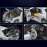 Mould King 10113 No. Skyline GTR R34 Car Building Block Toy 1471 pcs