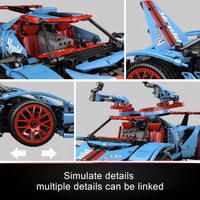 Mould King 13156 Racing Car Building Blocks for Kids Age 8+ 1:10 Scale 1169pcs