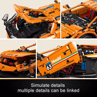 Mould King 13177 Super Sports Car Building Blocks Kit, 1:10 Car Model 1608 PCS