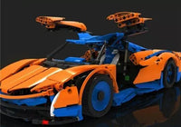 Building Blocks Set 13098 MOC APP RC Speed Tail Car W/Motor Brick Kids Toy Model