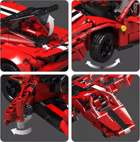 Mould King 10076 Three-in-One Racing Toy 488 Pieces Exclusive Collector's Model