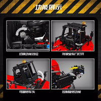 Building Block Mould King 17030 Dynamic Version Red Container Truck Toys