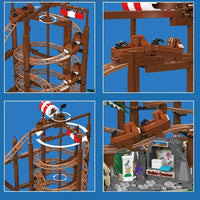 Mould King 11013 Double Helix Roller Coaster Building Block Toy 2174pcs