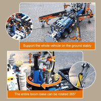 Mould King 19014 Technology Pneumatic Concrete Pump Truck Heavy Duty Tow 2098 Pc