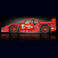 Mould King 13095P Super F40 LM RC Racing Sports Car Bricks Model Kids Toys