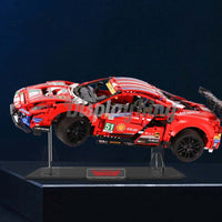 Display King - Acrylic display stand for LEGO Ferrari 488 GTE "AF Corse #51" 42125