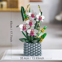 Mould King 10025 Orchid Building Blocks Set 1158 PCS Botanical Collection Gift