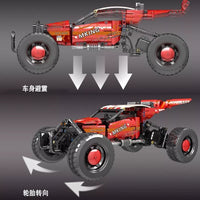 Mould King 18019B No Hurricane vehicle dynamic version 708 Pcs New Toy