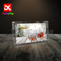 Display King - Acrylic photo frame for Lego Santa's sleigh 40499