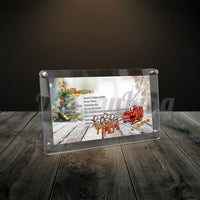 Display King - Acrylic photo frame for Lego Santa's sleigh 40499