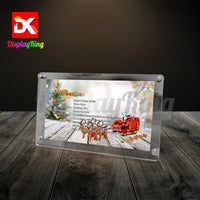 Display King - Acrylic photo frame for Lego Santa's sleigh 40499