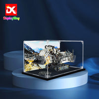 Display King - Acrylic display case for LEGO® Liebherr R 9800 Excavator 42100 3mm Thickness dust-Free and Crystal Clear Display case with Screw