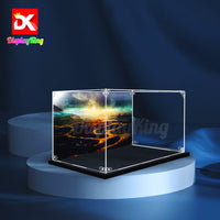 Display King - Acrylic display case for LEGO® Liebherr R 9800 Excavator 42100 3mm Thickness dust-Free and Crystal Clear Display case with Screw