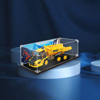 Display King - Acrylic display case with screw for LEGO® 6x6 Volvo Articulated Hauler 42114