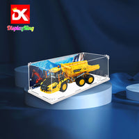 Display King - Acrylic display case with screw for LEGO® 6x6 Volvo Articulated Hauler 42114