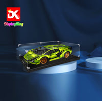 Display King - Acrylic display case with screw for LEGO® Lamborghini Sián FKP 37 42115