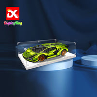 Display King - Acrylic display case with screw for LEGO® Lamborghini Sián FKP 37 42115
