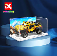 Display King - Acrylic display case for LEGO® Jeep Wrangler 42122 3mm Thickness dust-Free and Crystal Clear Display case with Screw
