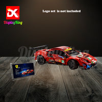 Display King - Acrylic photo frame for Lego Ferrari 488 GTE "AF Corse #51" 42125
