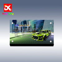 Display King - Acrylic display plaque for Lego Ford Mustang Shelby GT500 42138