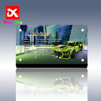 Display King - Acrylic display plaque for Lego Ford Mustang Shelby GT500 42138