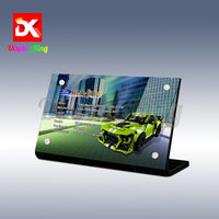 Display King - Acrylic display plaque for Lego Ford Mustang Shelby GT500 42138