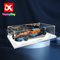 Display King-  4  x Acrylic display case with screw for LEGO® McLaren Formula1 Race Car 42141 - 70cm(L) x 35cm(W) x 15cm(H)