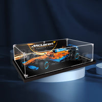 Display King-  4  x Acrylic display case with screw for LEGO® McLaren Formula1 Race Car 42141 - 70cm(L) x 35cm(W) x 15cm(H)