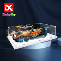 Display King-  4  x Acrylic display case with screw for LEGO® McLaren Formula1 Race Car 42141 - 70cm(L) x 35cm(W) x 15cm(H)