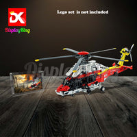 Display King - Acrylic photo frame for Lego Airbus H175 Rescue Helicopter 42145
