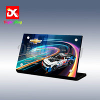 Display King - Acrylic display plaque for Lego NASCAR Next Gen Chevrolet Camaro ZL1 42153